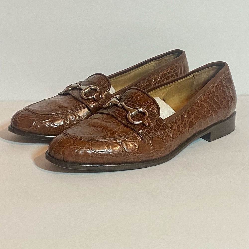 ZELLI GENUINE CROCODILE LOAFERS - Picture 2 of 6